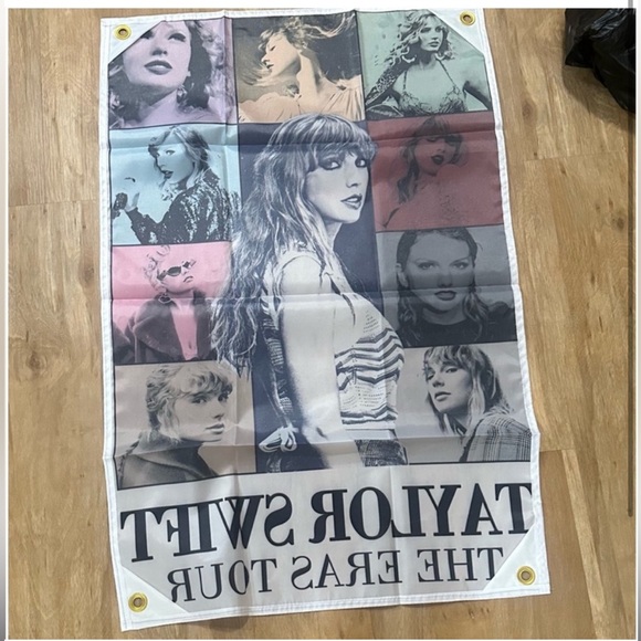 TAYLOR SWIFT FLAG TAPESTRY ERAS TOUR 1989 TORTURED POETS DEPARTMENT SWIFTIE - Picture 2 of 2